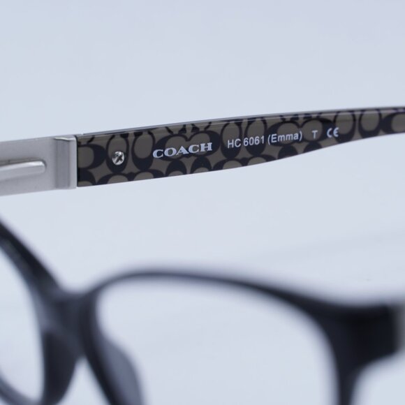 🕶️ New Coach HC6061 EMMA 5261 Eyeglasses - Black Frame 52mm - Picture 8 of 11